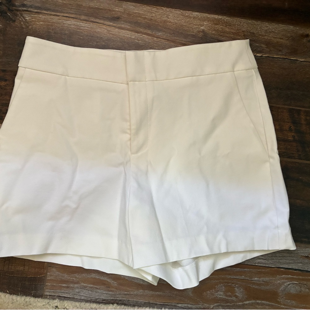 Chic High Waist Cream Women's Shorts